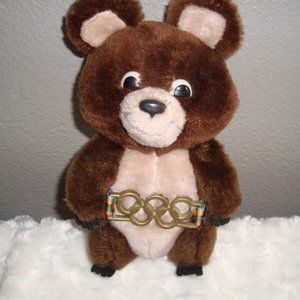 Vintage Olympic 1980 Misha Moscow Plush Bear (stuffed animal)